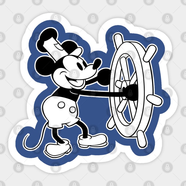 Steamboat Willie Sticker by Gamers Gear